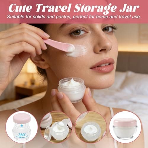 18 Pack Travel Bottle Set for Toiletries Travel Containers Leakproof Refillable Squeezable Travel Accessories for Skincare Lotion Shampoo — view 3