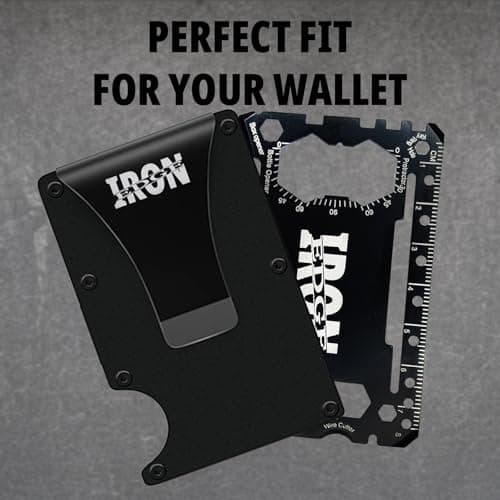 Multi Tool Card Size Gadget Wallet Set | 46 in 1 Mulit Function Pocket kit | Outdoor Camping Multitool | Accessories | Stainless Steel | Perfect for Men, Presents, Christmas Gifts — view 6