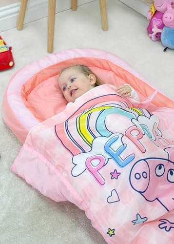 Peppa Pig Officially Licensed My First ReadyBed Kids Inflatable Air Bed and Sleeping Bag with Pump | Travel Mattress for Sleepovers and Camping or Home Use — view 5