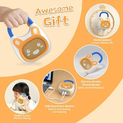 alilo Pocket Bunny Portable Kids Music Player Musical Toys for Kids 3-8 — view 6