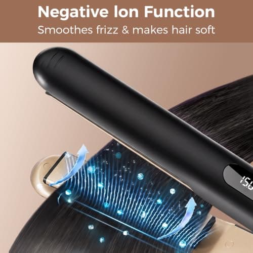 Tresses Touch Hair Straighteners Dual Voltage Worldwide Use 120-230℃ LED — view 4