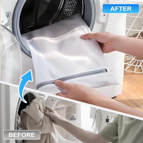 4 Pack Mesh Laundry Bags, Delicates Wash Pouches, Zipped Lingerie Care Set — view 4