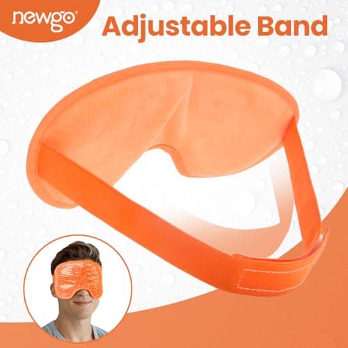 NEWGO Cooling Eye Mask for Puffy Eyes, Reusable Hot Cold Therapy — view 6