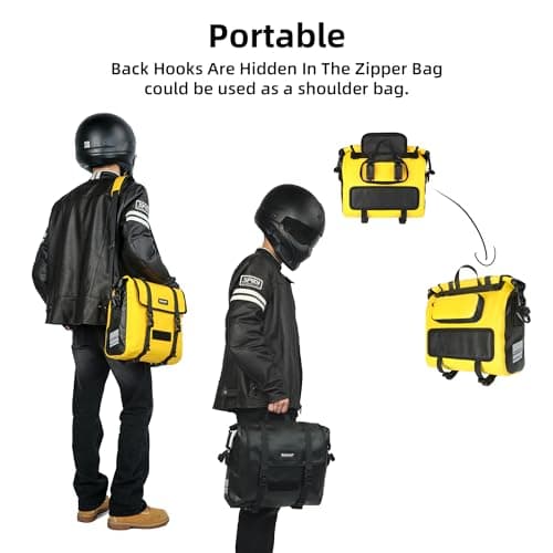Rhinowalk Motorcycle Saddle Bag Waterproof Saddlebags Quick Release 15L Motor Side Pannier Bag Motorcycle Accessory — view 3