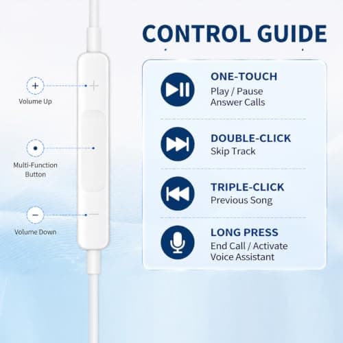 Risecore 2 Pack Wired Earphones 3.5mm with Built-In Microphone & Volume — view 4
