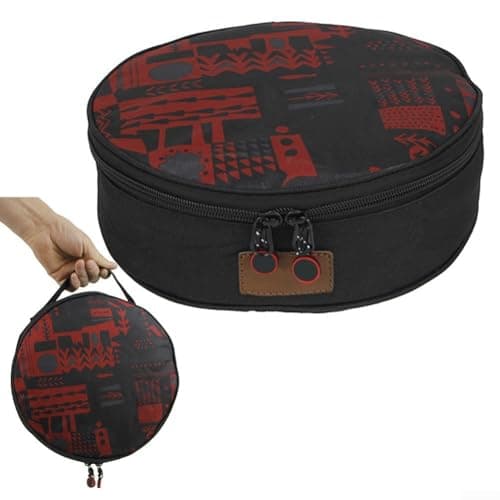 Gdfnmogo Outdoor Utensil Pouch for Camping Cookware, Portable Frying Pan Protector and Hiking Pot Holder Bag, Compact Travel Mess Kit — view 3