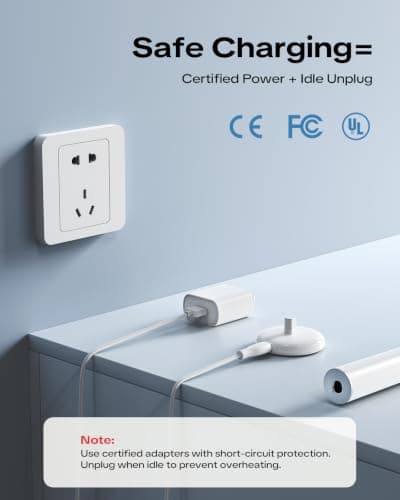Type-C Electric Toothbrush Charger for Braun/Oral-B, White — view 5