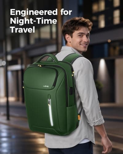 Lekespring Laptop Backpack for Men, 17.3 Inch 30L Business Rucksack — view 6