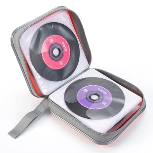 alavisxf xx CD Case, 48 Capacity Hard Plastic Portable CD Organizer Holder — view 5