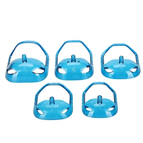 Jiawu Goatee Beard Shaper Template, 5Pcs Transparent Blue — view 6