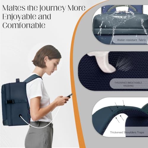 Xkdoai for Ryanair Cabin Bags 40x30x20 24L Underseat Backpack Hand Luggage — view 5