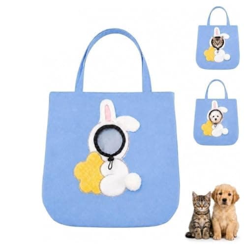 Paw Peek Pet Carrier Bag, Canvas Shoulder Tote for Small Dogs And Cats