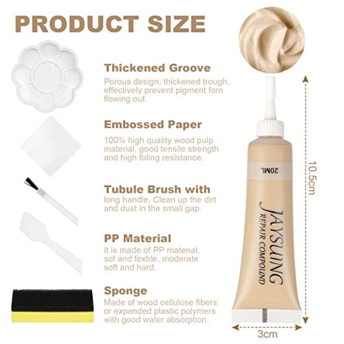 URAQT Leather Repair Kit, Vinyl Repair Kit 10 Colours, Leather Restorer for Sofas, Liquid Scratch Filler Formula Repairs for Leather Car Seats, Sofas, Furniture, Jackets, Bags, Belts, Suitcases — view 2