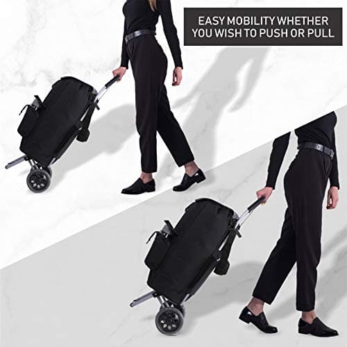 Hoppa 42L Large Foldable Insulated Shopping Trolley on Wheels, 2 Wheel — view 6