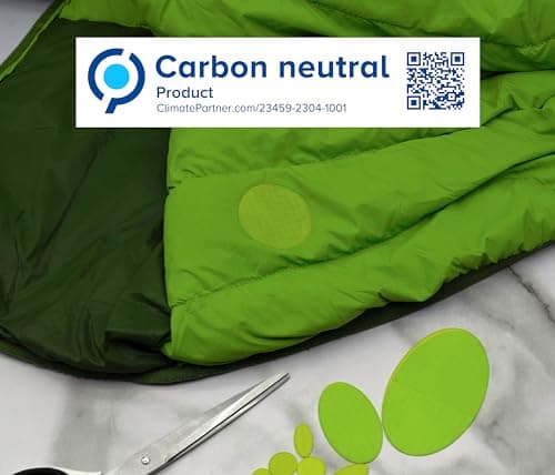 aZengear Self-Adhesive Repair Patches (30+ Colours) for Down Jackets, Puffer Coats, Tents, Upholstery - Waterproof, Tear-Cold-Heat-Resistant Nylon Polyester Fabric (11 Pcs, Green) — view 4