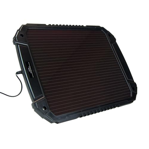 AA 12 V Car Solar Battery Trickle Charger, AA1432 - for Vehicles and Caravans - Battery Connectors Included, Solar 4.8W, Black