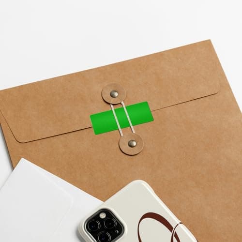 Meitaat Green Rectangular Labels 50 x 25mm Blank Stickers Roll 500 Pcs — view 5