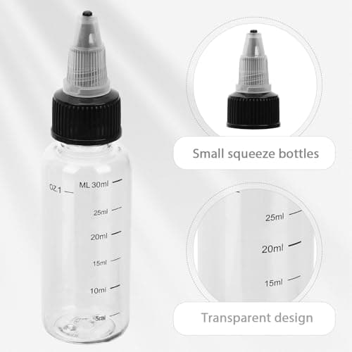 Angoily 30ml Plastic Squeeze Bottles 8 Pack with Scale for Essential Oil — view 3