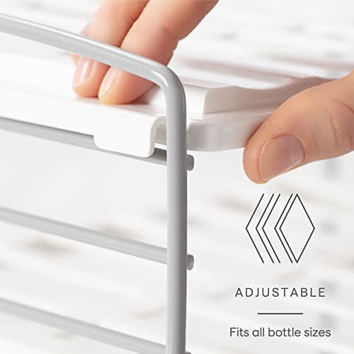 YouCopia UpSpace Water Bottle and Travel Mug Cabinet Organizer, Adjustable Storage Rack for Kitchen Organization, 2-Shelf — view 4