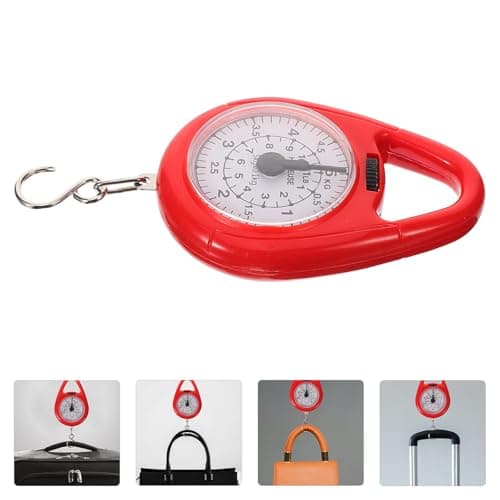 UKCOCO Portable Mini Luggage Scale with Practical Hook 5kg Capacity Steel and Abs Plastic Travel Handheld Spring Balance for Shopping and Fishing — view 5