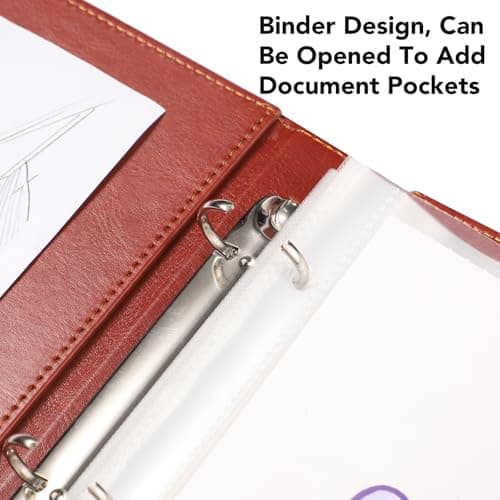 A4 Portfolio Folder with Ring Binder, Document Folder with Plastic Sleeves — view 5