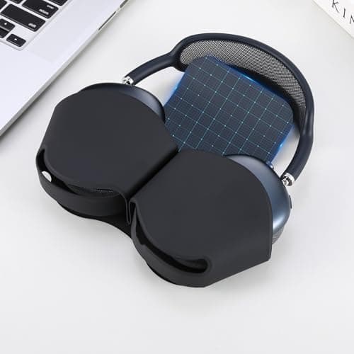 Lukvcoe Smart Case Cover for Apple AirPods Max with Sleep Mode, Black — view 3