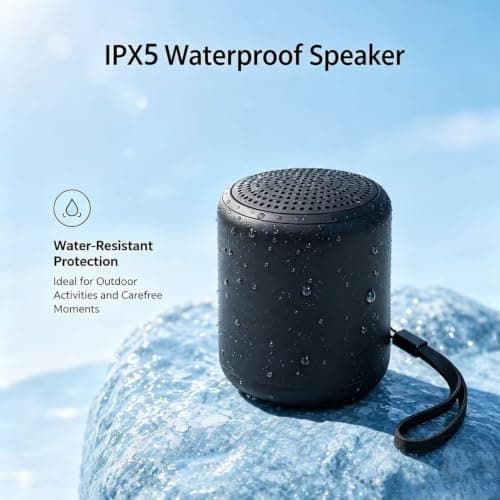 PIJJWY Bluetooth Speaker, Mini Portable Wireless Bluetooth 5.3 Speaker,IPX7 — view 6