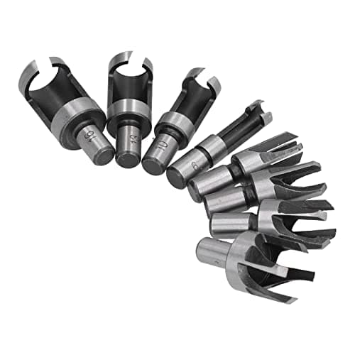 Cork Drill with Connector Cutters, 8 Pieces of High Carbon Steel for Woodworking Tenon Holes on Bank Drilling — view 5