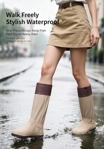 Waterproof shoe covers,reusable,Fashionable,Tighten the straps tightly — view 4