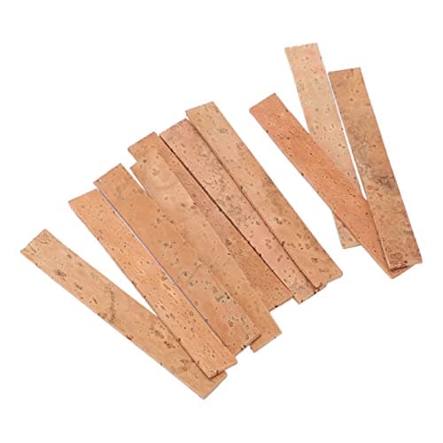 10Pcs Premium Cork Sheet for Clarinet and Saxophone, Music Instrument Joint Repair Kit, Wood Colour,Wind instrument accessories — view 6