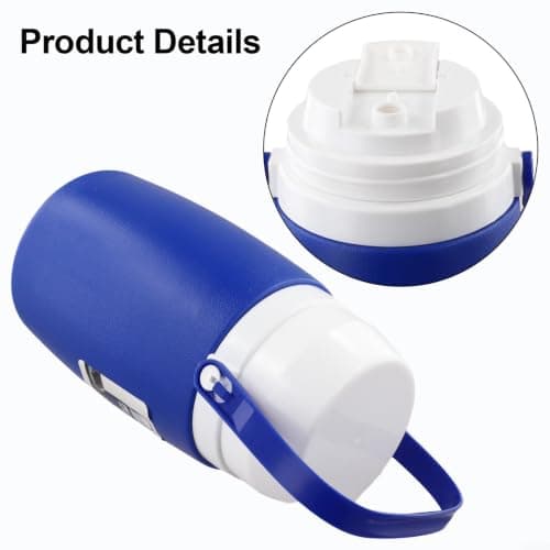 Insulated Sports Water Jug 1L Portable Cooler Bottle With Handle, For Camping Picnic Beach Outdoor Hydration Red Blue(Blue) — view 6