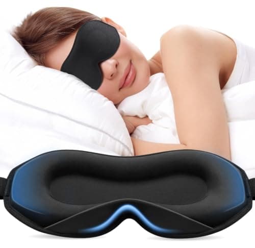 Umisleep Sleep Mask for Side Sleepers, 100% Blackout Eye Mask for Women Men
