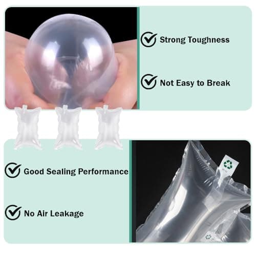 100 PCS Clear Packaging Air Bags 20x10cm Void Fill Packaging Filler — view 4