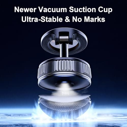 [2026 NEW] for MagSafe Car Mount [Upgraded Strongest Suction & Magnetic] Mobile Phone Holder for Dashboard Windscreen Screen, Tesla Lorry Van Stand Cradle for iPhone 17 Pro Max 16 15 14 13 12 Samsung — view 6