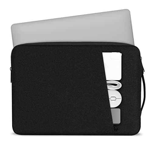 Chelory 15.6 Inch Laptop Sleeve for 16 Inch MacBook Pro Max 2019-2026, 15.6 16 Inch Laptop Bag Case Notebook Ultrabook Chromebook Shockproof Water Resistant Protective Cover with Handle, Black — view 2