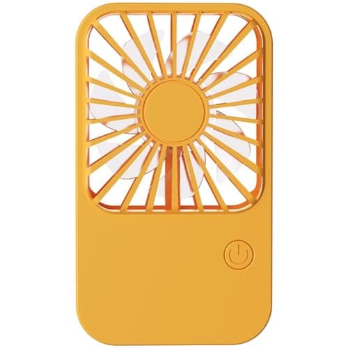NiuLumea USB Rechargeable Pocket Fan, 3 Speed Portable Handheld Cooler, 180?? Wide Airflow Desktop Stand Fan, Type- Charging Lightweight Travel Cream — view 4