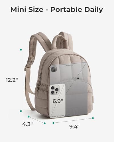 bagsmart Women Small Backpack - Lightweight Daypack Girls for School Travel — view 4