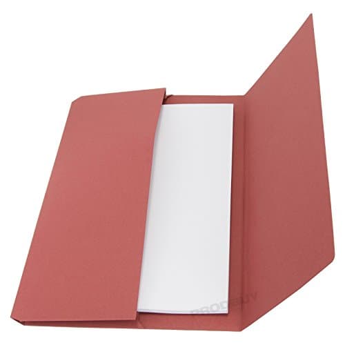 25 x 285gsm Foolscap Premium Document Wallets A4 Paper Storage Files Folders (Blue) — view 3