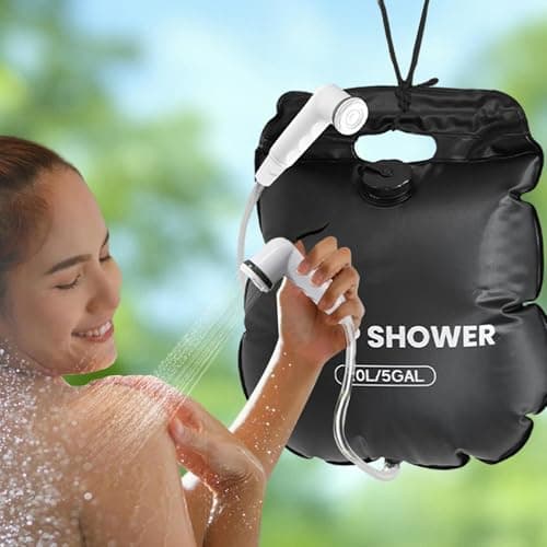 Solar Camp Shower Bag, 20L 5 Gallon Portable Outdoor Shower With Hose — view 2