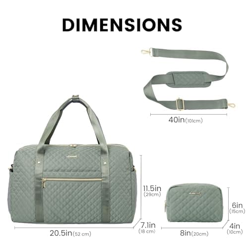 LOVEVOOK Travel Bag for Women Weekend Overnight Duffle with Cosmetic Bag — view 3