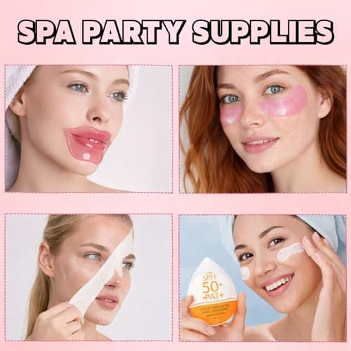 33PCS Pamper Gifts for Women,Teenage Girls Gifts,Face Masks Skincare Set,Luxury Care Kit Girls Gifts for Travel Skincare Set with Face Mask & Serum & Cream,Cleaner,Lip Mask,Eye Patch,Sunscreen (33PCS) — view 3