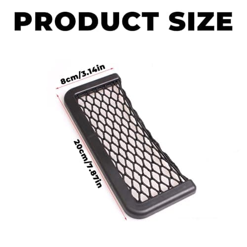 AMYXIYUAN 2Pcs Framed Stretch Mesh Net Pocket Car Storage Net Bags — view 2
