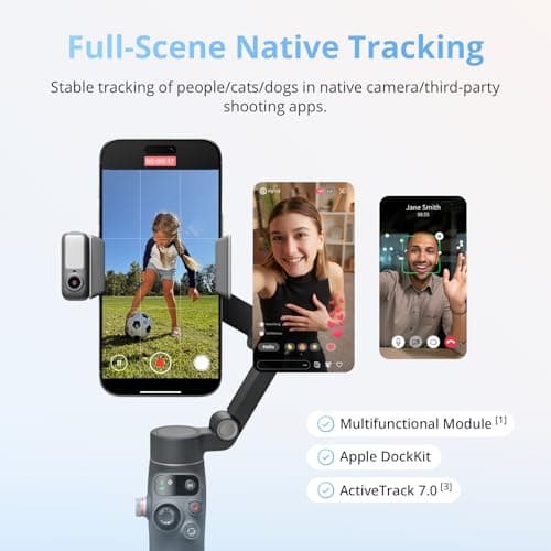 DJI Osmo Mobile 8 + Mic 3, Gimbal Stabilizer for Smartphones, AI Native Tracking With Audio & Lighting, Wireless Mic, Active Noise Canceling, 32-bit Float, Vlog — view 2