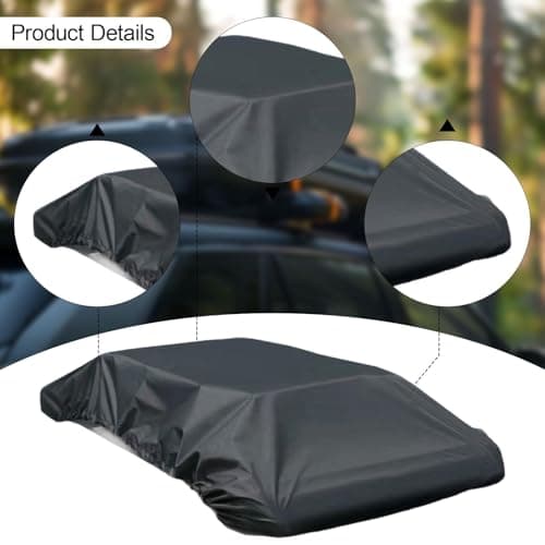 Car Roof Rack Cover Waterproof Dustproof Rooftop Cargo Cover Sun Protection Vehicle Luggage Protector Lightweight Polyester Oxford Quick, 1.6mx1.45m — view 4