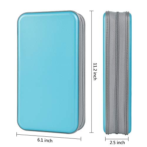 alavisxf xx CD Case, 96 Capacity Hard Plastic Protective Disc Storage Bag — view 2