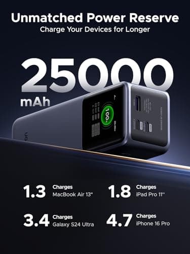 UGREEN Nexode 200W 25000mAh Power Bank Smart Display Portable Charger — view 5