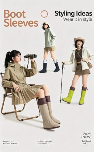 Waterproof shoe covers,reusable,Fashionable,Tighten the straps tightly — view 6