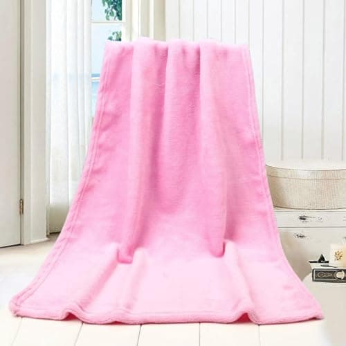 Soft Solid Color Blanket For Kids Cozy Lightweight Warm Throw 50X70CM Perfect For Nursery Bedroom Travel (Gold, One Size) — view 2