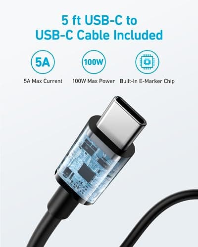 Anker 100W USB C Charger, Fast Compact and Foldable (USB-C Cable Included) — view 6