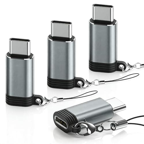 La Brodée Lightning to USB C Adapter 4Pack- Not for Audio/OTG